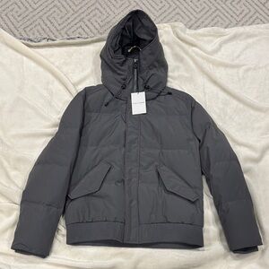 Cole Haan Charcoal Hooded Down Jacket-size M (BNWT)